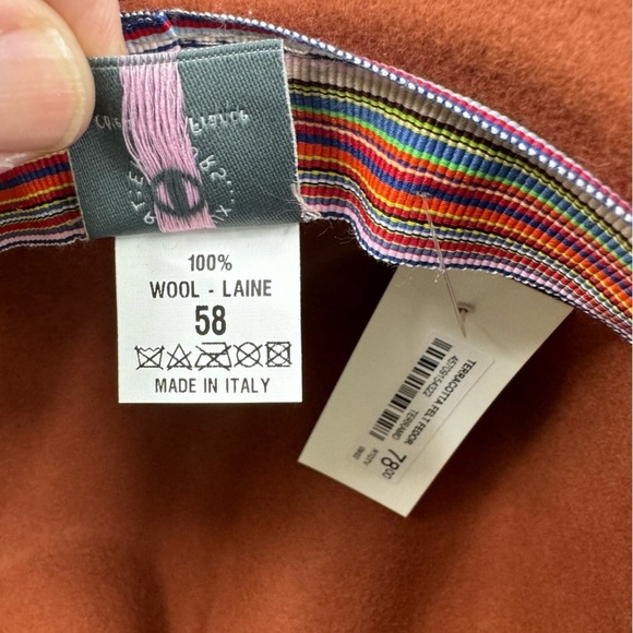 NWT Duran’s Terracotta 100% Wool Boho Fedora Hat - Picture 7 of 14